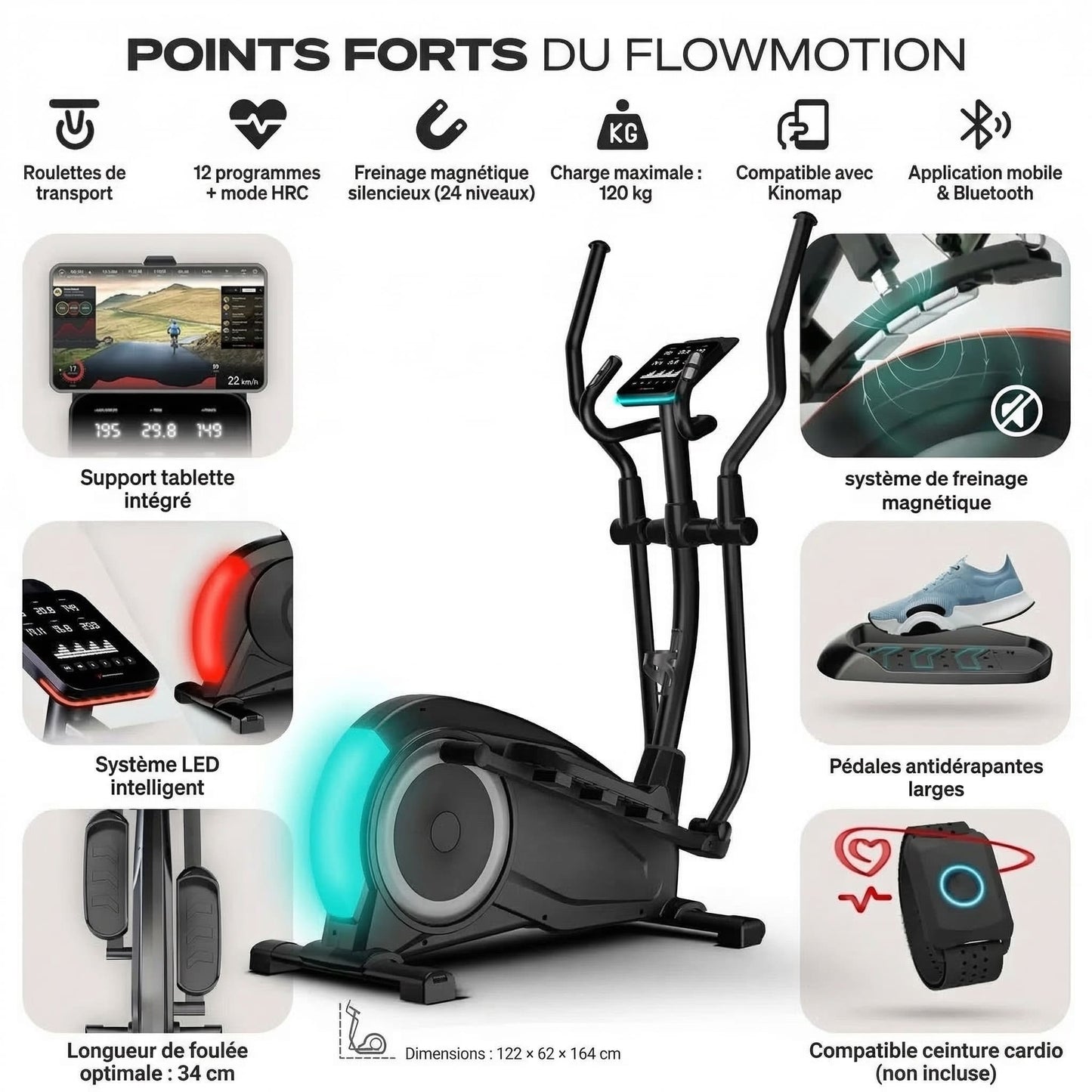 Vélo elliptique FlowMotion